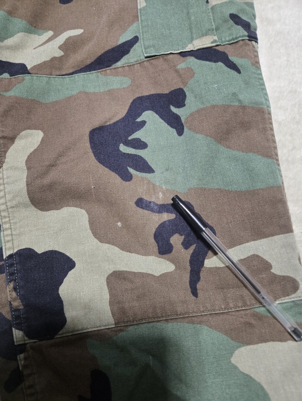 Military Issued Army Fatigue Camo Cargo Pants Mens Size Large *see pics* - Picture 4 of 7